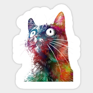 Funny cat 2 Sticker